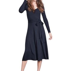 Boden Black Midi Dress